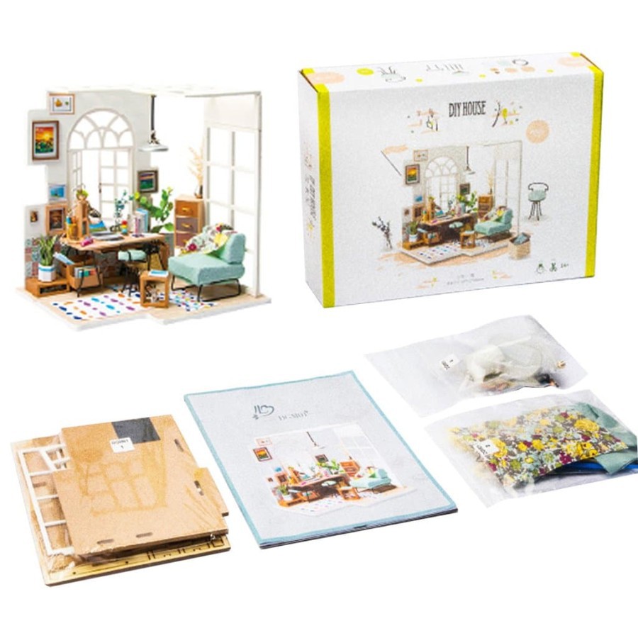 ROLIFE Robotime Diy Mini Dollhouse Building Model Home Decoration Toys Dgm01 Hobby Toy Collection