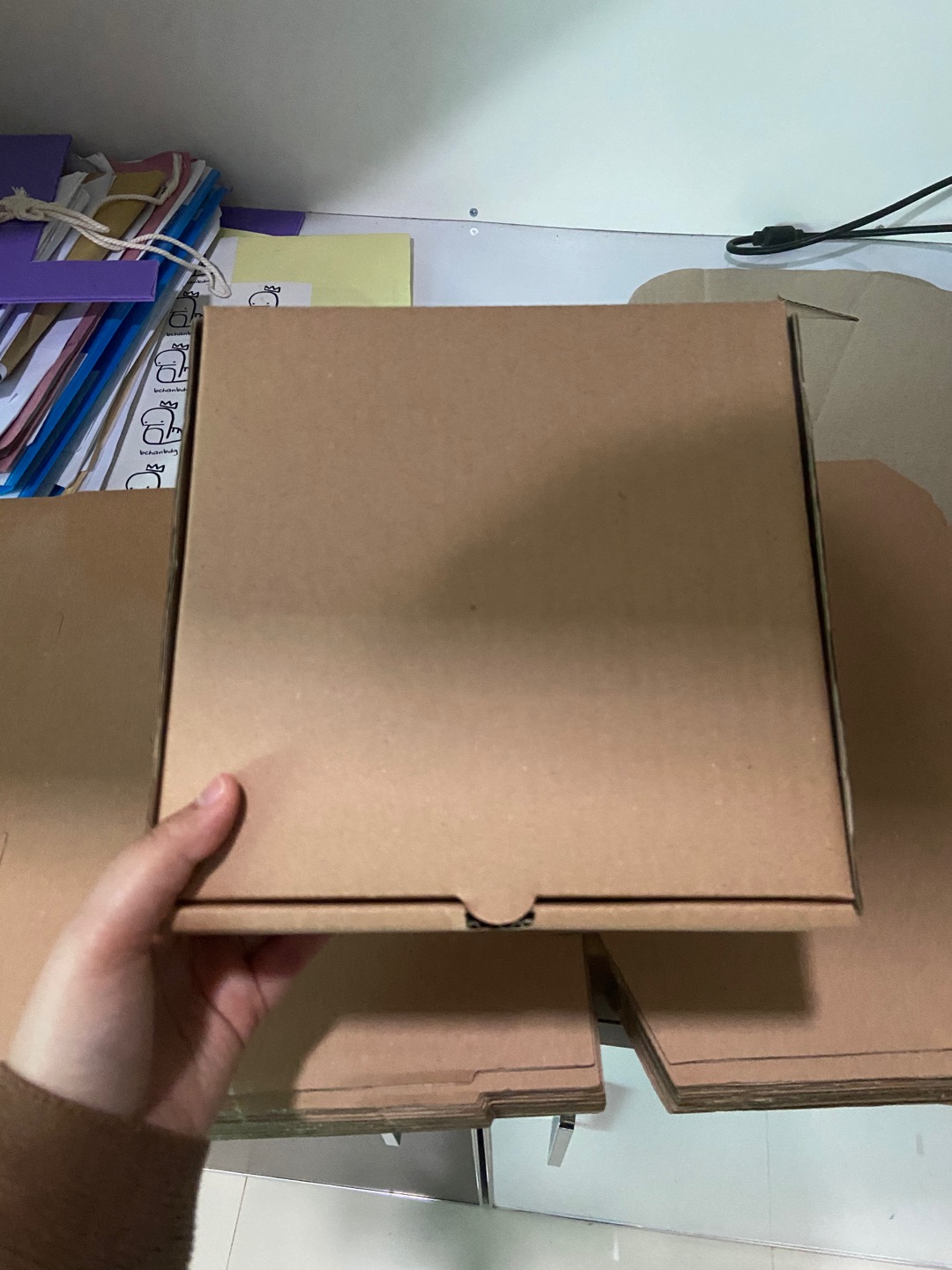 20x20x5 Allmed Box Pizza Kotak Kemasan Kotak Kemeja Kue Brownies