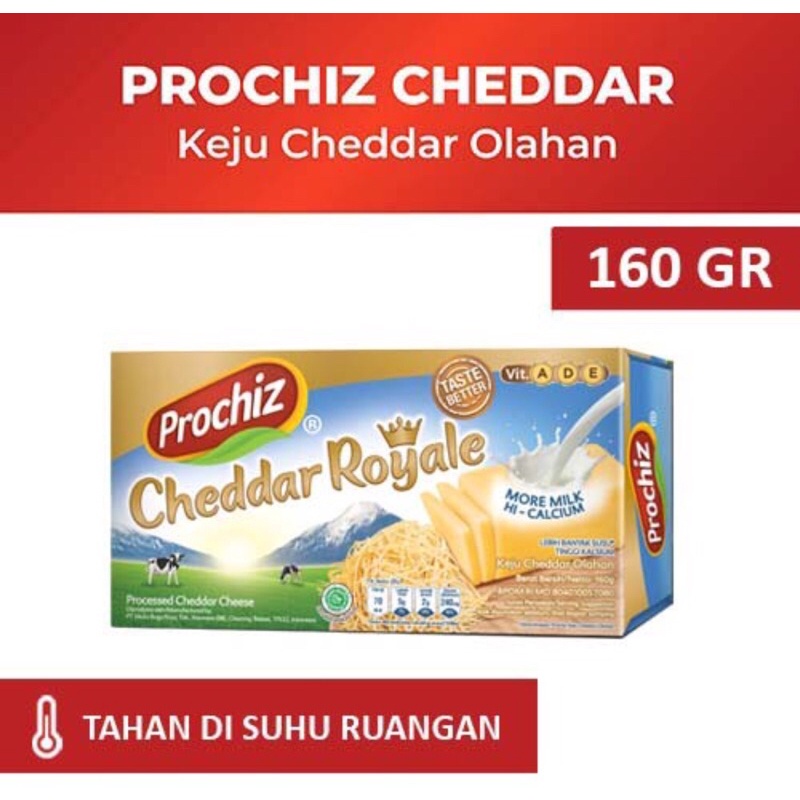 MURAH Keju Prochiz Cheddar ROYALE Cheese Premium 170 Gram