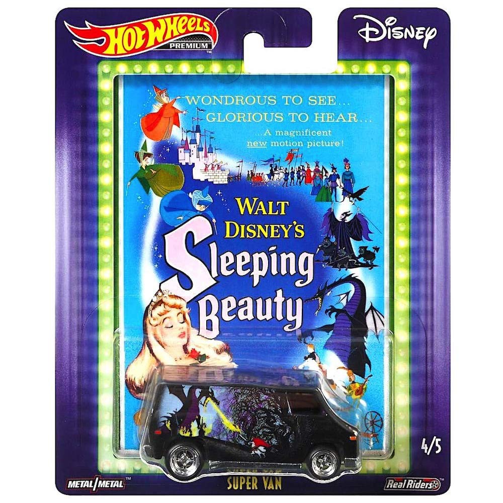 Hot Wheels Disney Sleeping Beauty Super Van Real Riders