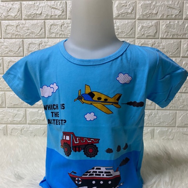 Kaos anak cowok (PLANE) 1-9 tahun