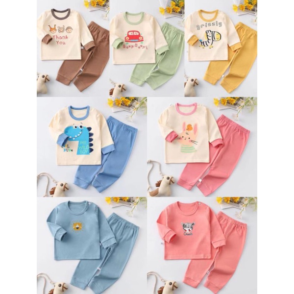 KIDZ BALI - SETELAN PIYAMA ANAK BAJU TIDUR ANAK LAKI LAKI PEREMPUAN IMPORT