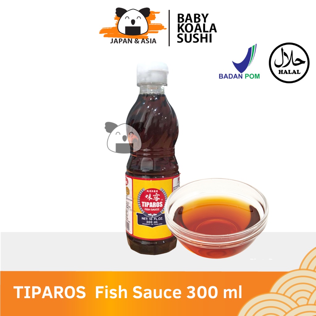 TIPAROS Fish Sauce Kecap Ikan 300 ml Halal │ Saus Ikan Import Thailand