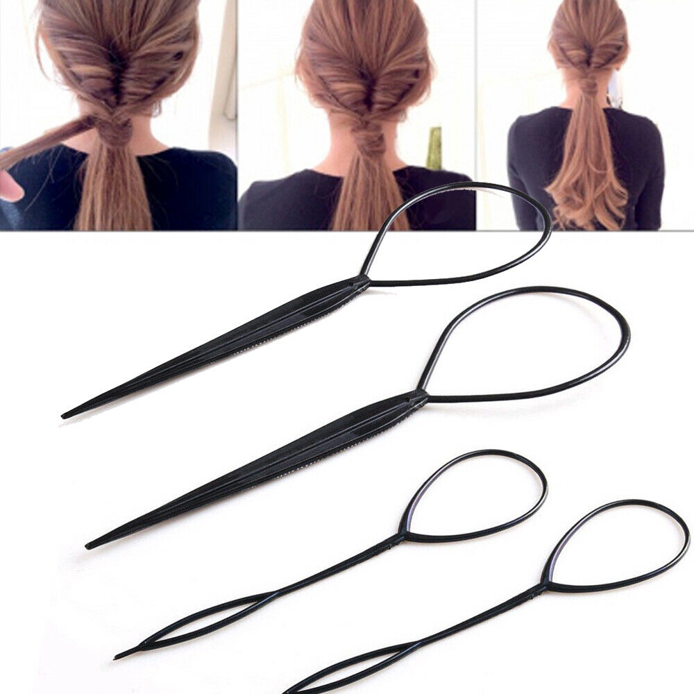 4Pcs / Set Alat Pembuat Kepang Rambut Ajaib untuk Wanita