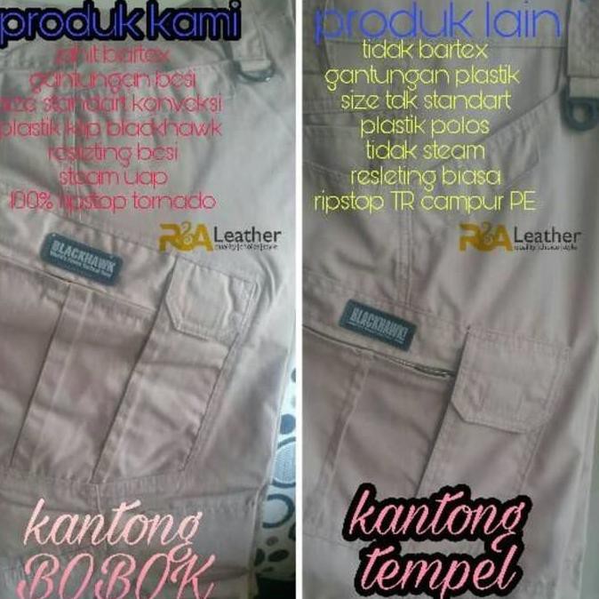 CELANA TACTICAL BLACKHAWK (NOT CELANA CHINO/PDL) - HITAM, 32