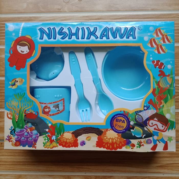 Promo !! SALE !! Feeding Nishikawa Ukuran Small - Feeding Set Bayi - Tempat Makan Bayi