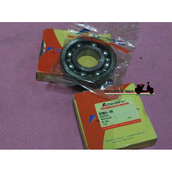 Bearing Laher Lahar Kruk As 1 set 2pcs Vespa Px Ps Excel Exclusive Spartan merk Danmotor