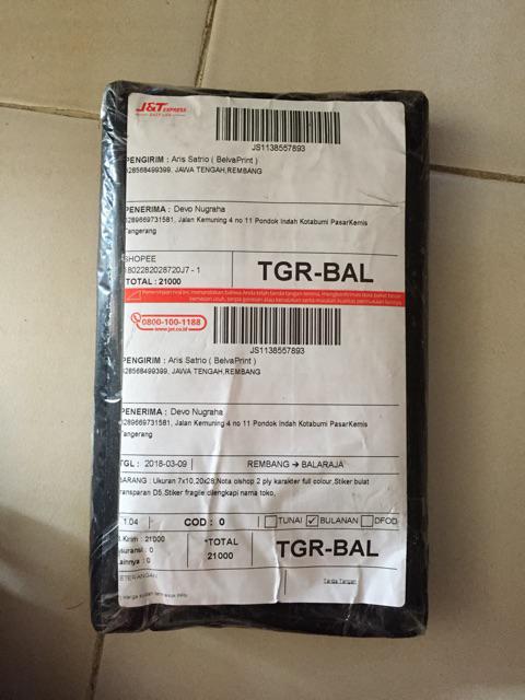 Plastik Plong Sablon Ukuran 30x40 Cm