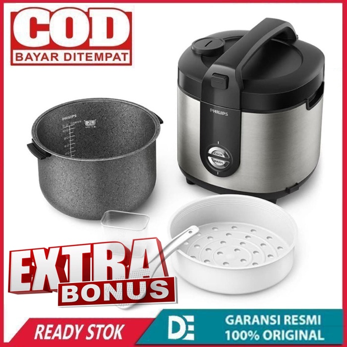 Philips Rice Cooker 2 Liter Penanak Nasi Premium 5000 Seties HD3138