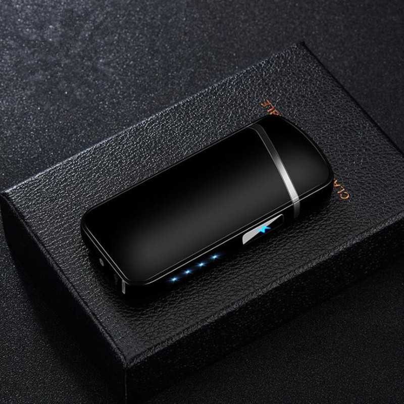 Korek Api Elektrik Pulse Plasma Touch Elegant Pematik USB Rechargeable