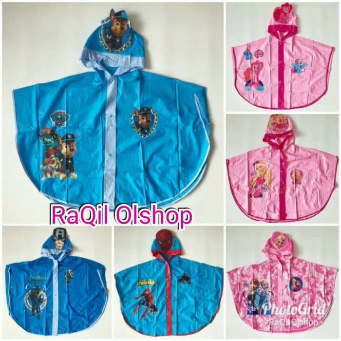 jas hujan anak paud dan Tk/jas hujan anak karakter