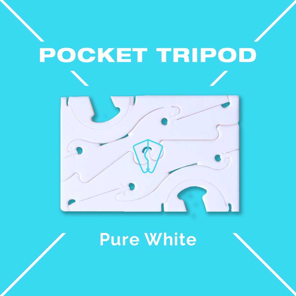 Pocket Tripod Indonesia / Kartu Tripod - Pure White