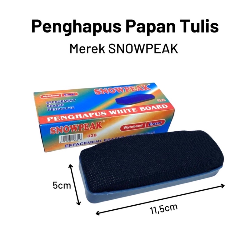 

PENGHAPUS PAPAN TULIS SNOWPEAK PER PCS