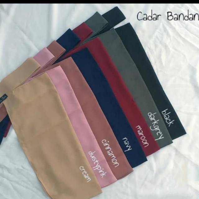 CADAR NIQOB BANDANA BAHAN DIAMOND CREPE