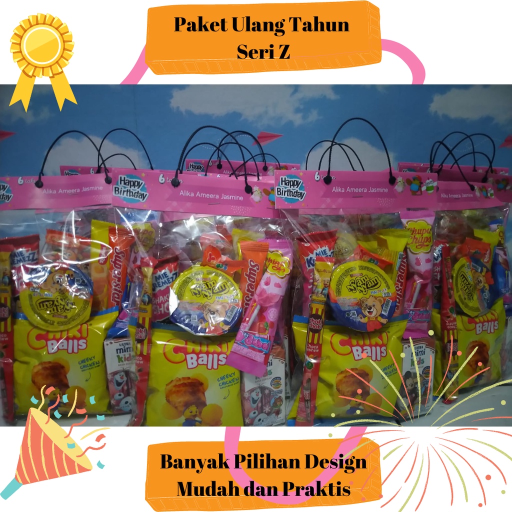 

Paket Ulang Tahun Anak / Bingkisan Ulang Tahun / Hampers Ultah / Snack Ulang Tahun Anak