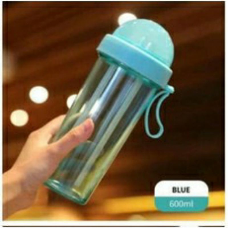 BOTOL MINUM 2 FUNGSI/SISI BOTOL MINUM 2 IN 1 600 ML