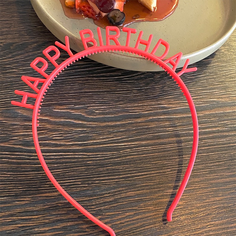 2022 Bando Tulisan Happy Birthday Gaya Korea Untuk Aksesoris Pesta