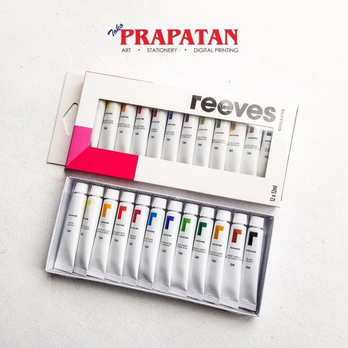 Gouache Reeves set 12 warna termurah