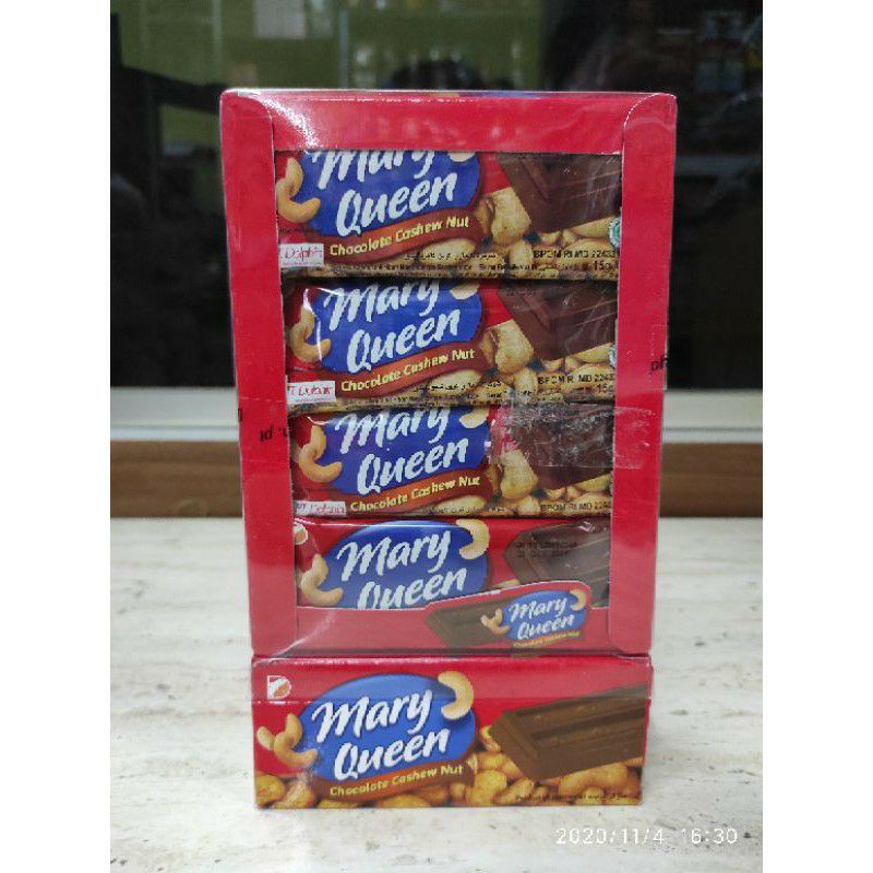 

coklat cashew nut Mary Queen 24x12grm