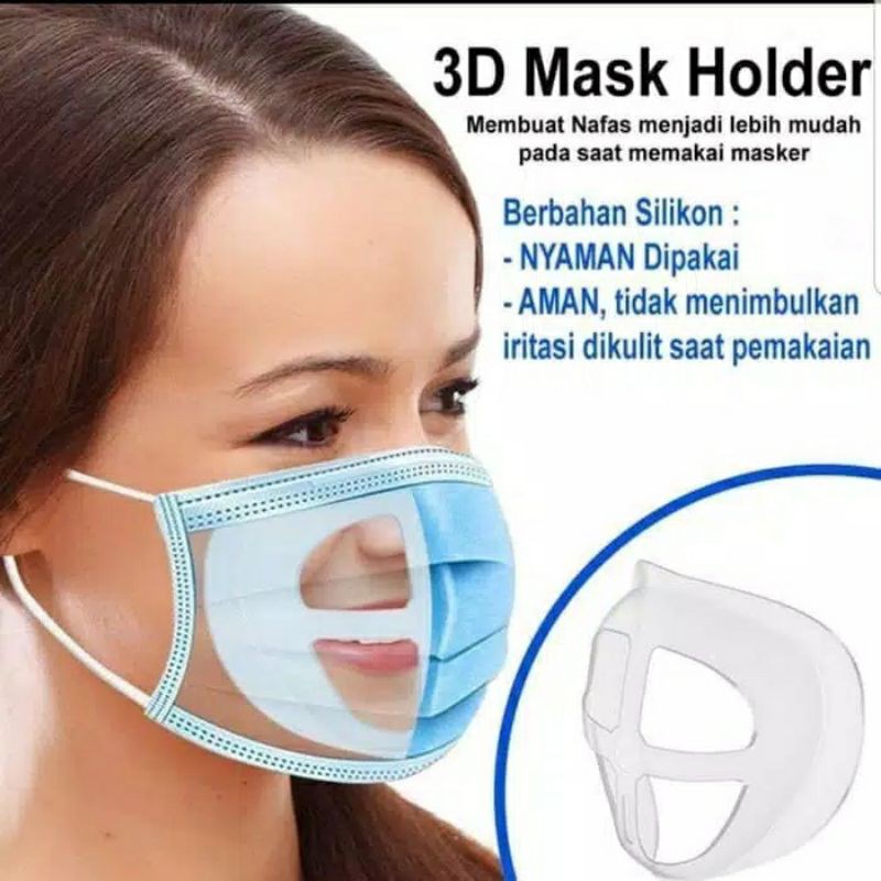 Penyangga masker silikon Bracklet silicon original penyangga masker 3D