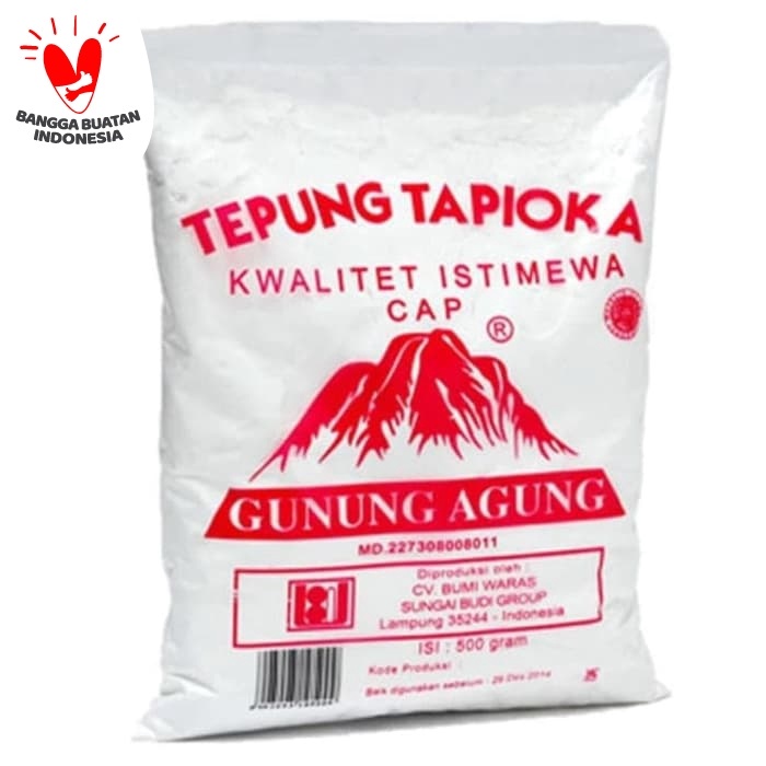 

cs01477 Tepung Tapioka Gunung Agung 500 Gram Da01D100