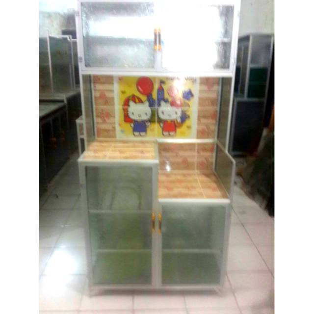 Rak piring alumunium 2pintu