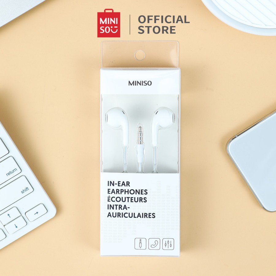 Miniso Earphone Klasik Kabel Hijau