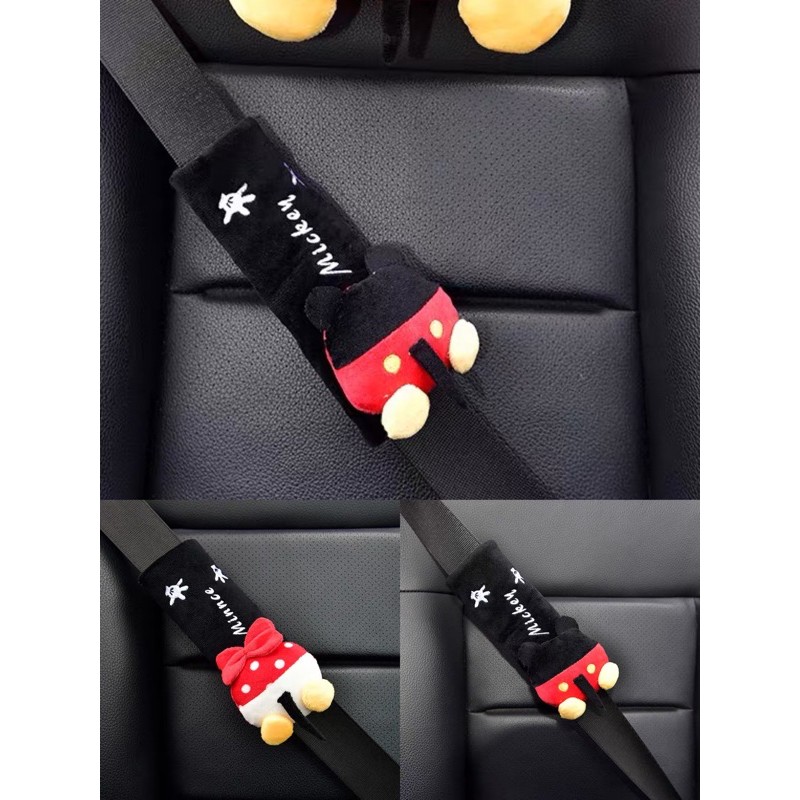 Sarung Seatbelt Safetybelt Mickey Minnie Mouse butt