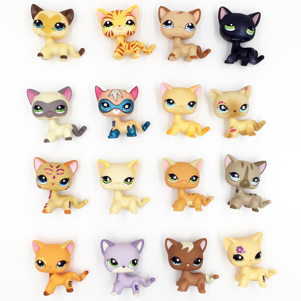 Real Pet Shop Lps Toys Collections Standing Short Hair Cat White