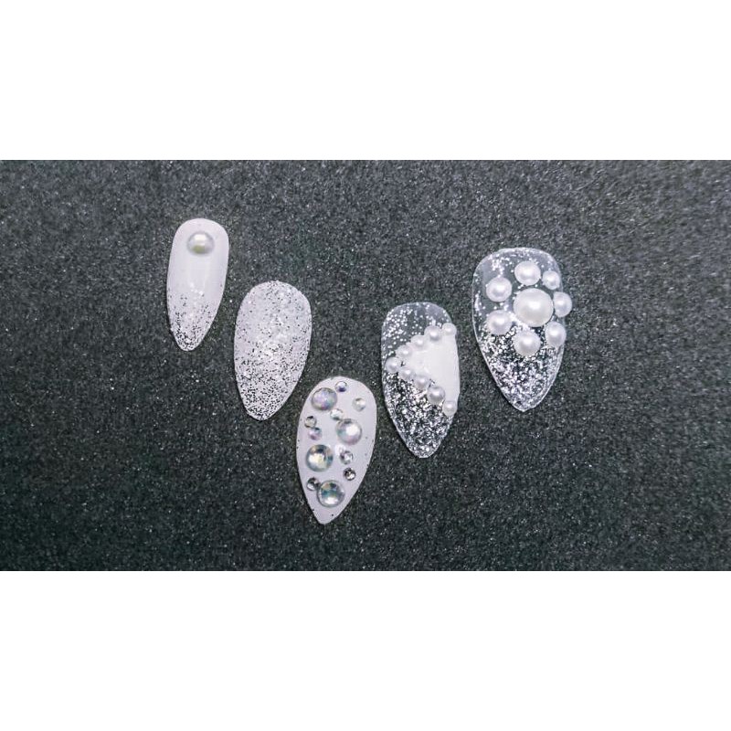nail art wedding/ kuku palsu 3D/ kuku palsu pengantin/ kuku palsu murah