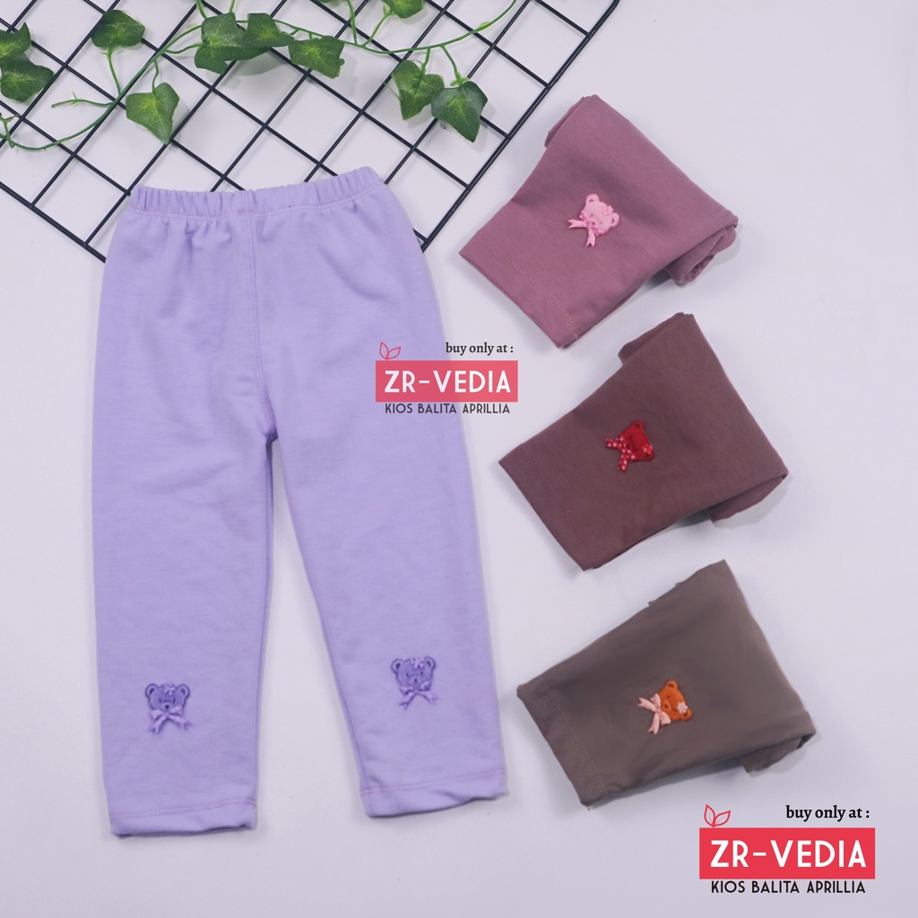 Legging Boneka uk 5-7 Tahun / Premium Pants Panjang Bahan Kaos Anak Perempuan Leging Polos ZR Vedia