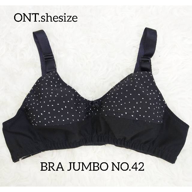 BRA JUMBO SIZE 42 CUP C D TANPA KAWAT BUSA