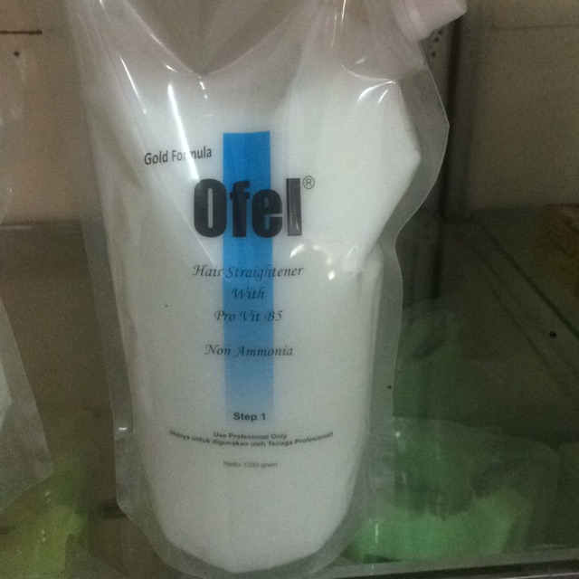 ofel hair straigtener step 1 gold formula
