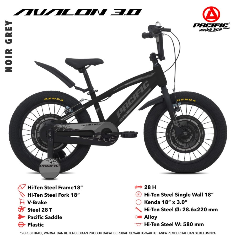 Sepeda Anak Pacific BMX AVALON 3.0 18 Inch Garansi SNI-2