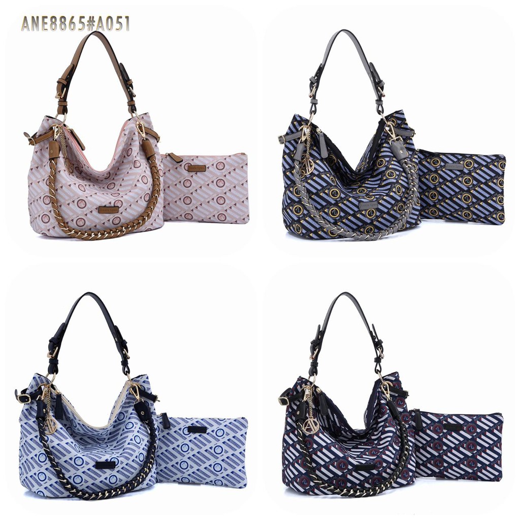 ANELA LYNE AZIZAH HAND BAG 8865#A051 2IN1 WITH POUCH ORIGINAL