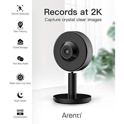 Arenti INDOOR1 CCTV WiFi Camera Indoor Home Security Kamera 2K 3MP