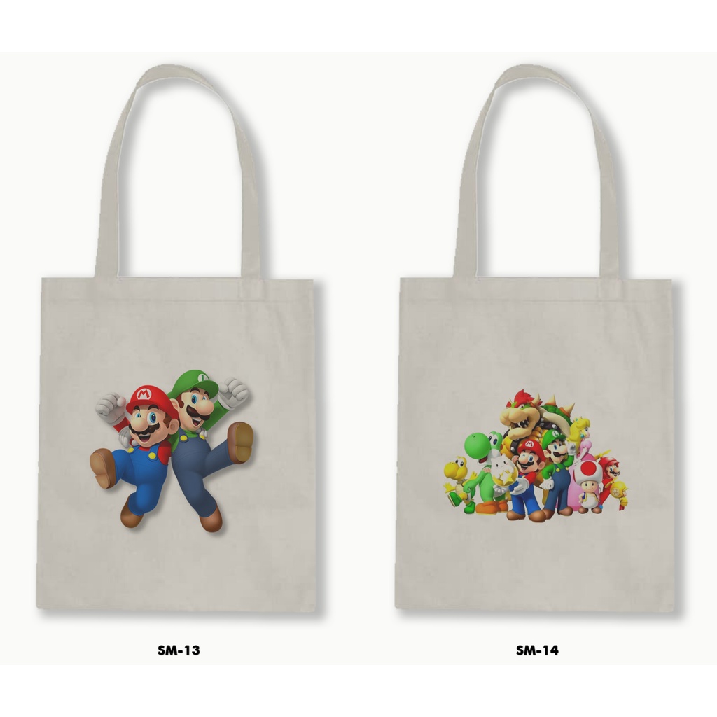 TOTE BAG BLACU - SUPER MARIO BROS 01