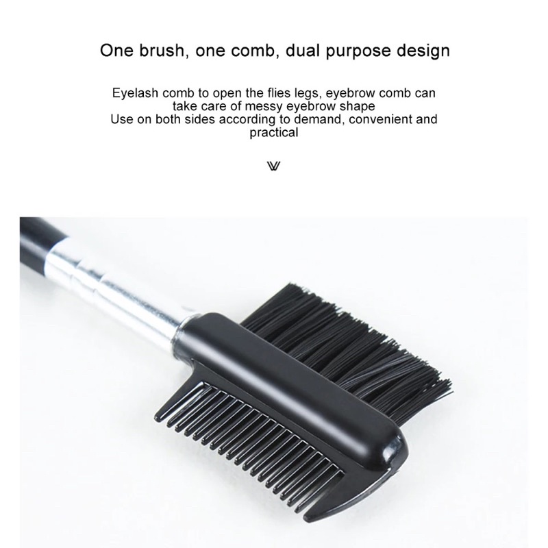 A239 - 2in1 EYEBROW EYELASH COMB - Eyelash Brush Eyebrow Comb Makeup Brushes Cosmetic Dual Makeup Tool Eyelash Eyebrow Makeup Brushes Comb Beauty