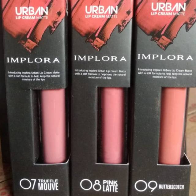 Lip Cream Implora Matte | Implora Lip Cream Urban 12 Warna