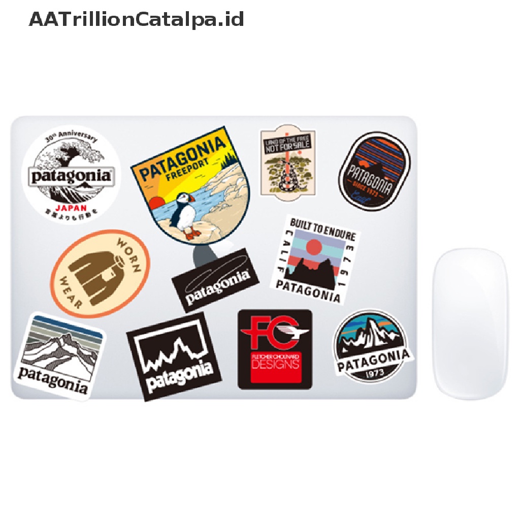 Aatrillioncatalpa Stiker Motif Patagonia / Chums Untuk Laptop / Snowboard / Helm