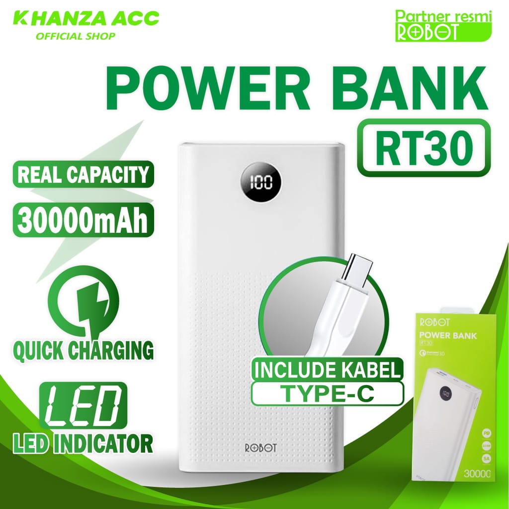 Powerbank Robot 10000mah / 20000mah Original Fast Charging