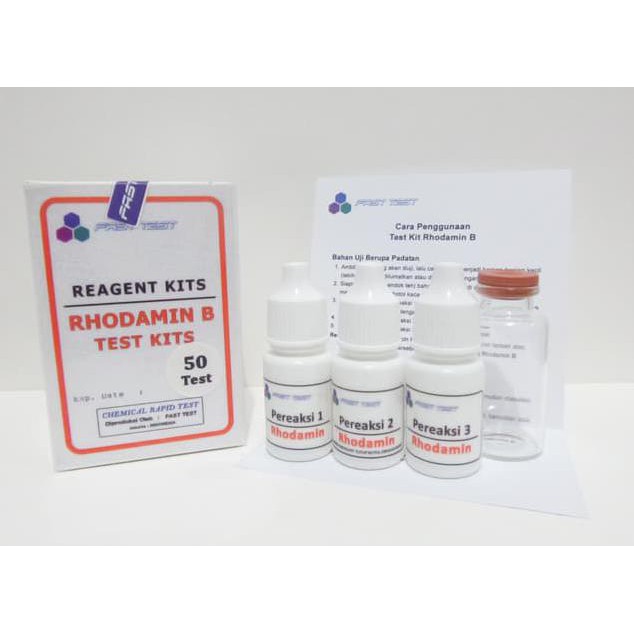 Jual Testkit Rhodamin B / Rhodamine B Test Kit Murah Terbaru