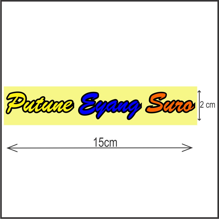 

sticker stiker bus bis putune eyang suro