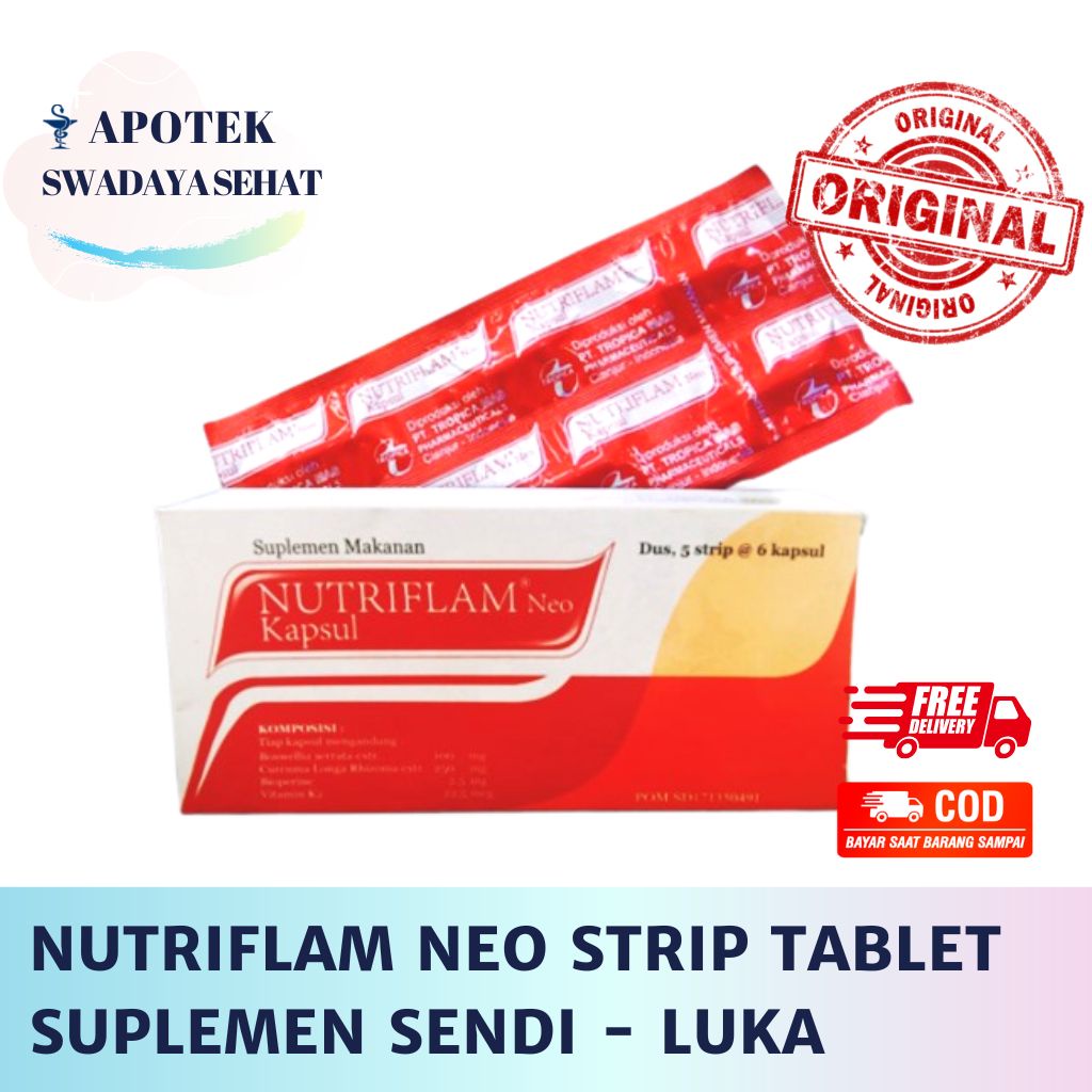 NUTRIFLAM NEO STRIP KAPSUL - Suplemen Sendi Penyembuhan Luka