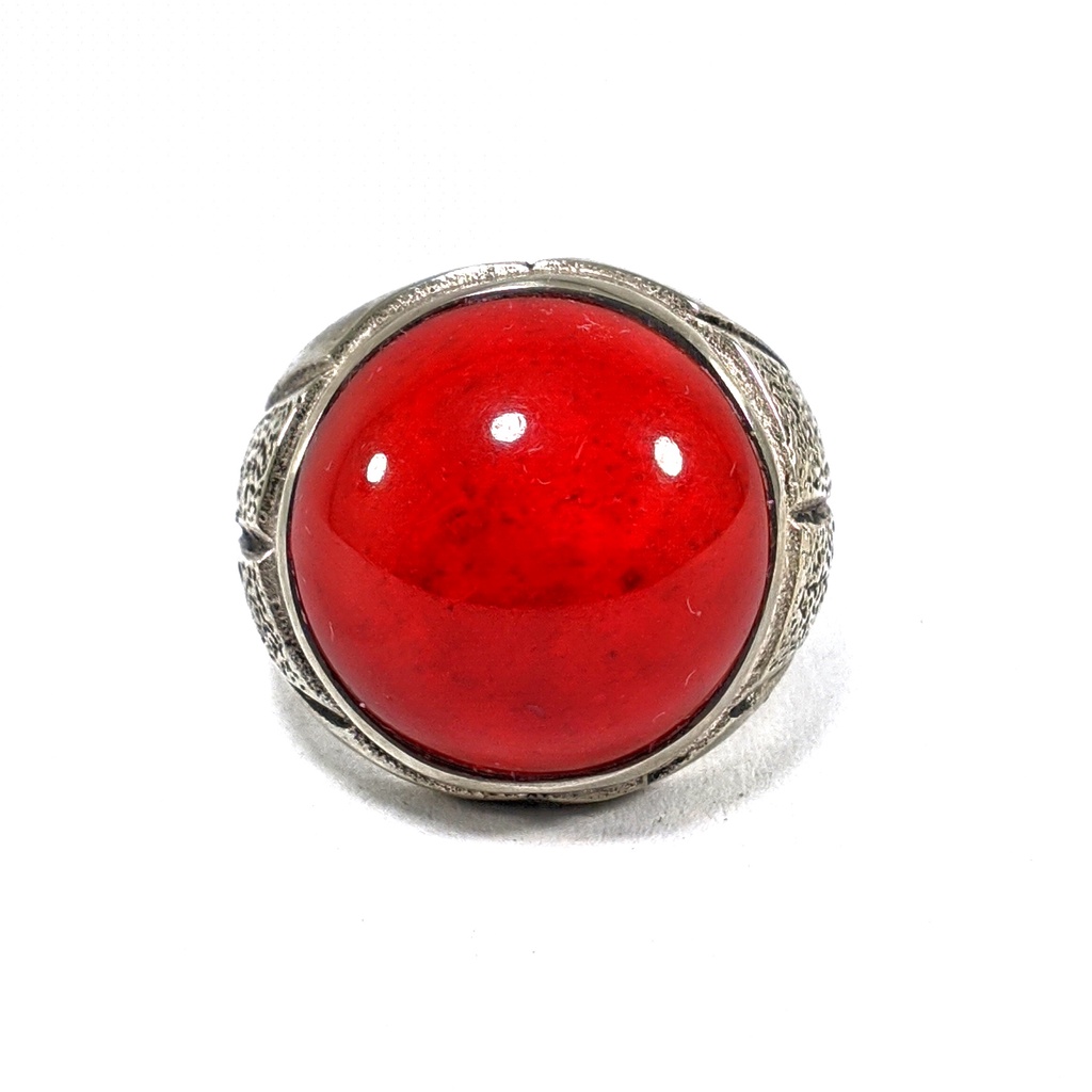 Natural Red Coral Round Cabochon Top Collection