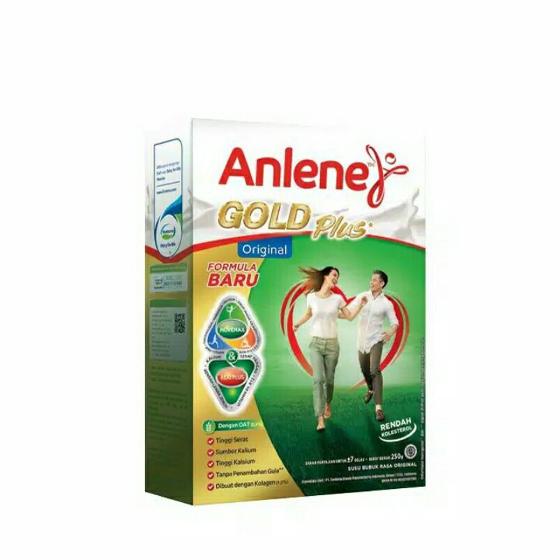 

Anlene Gold Plus 240 gr - Original/ Plain/ Vanila Susu Bubuk Nutrisi Jantung, Tulang, Sendi & Otot