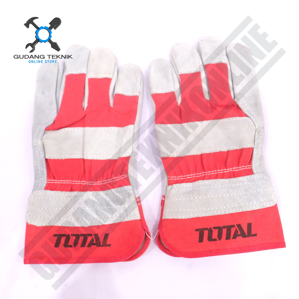 Leather Gloves 10.5&quot; TOTAL TSP14101 / Sarung Tangan Safety Kerja 10.5 Inch TSP 14101