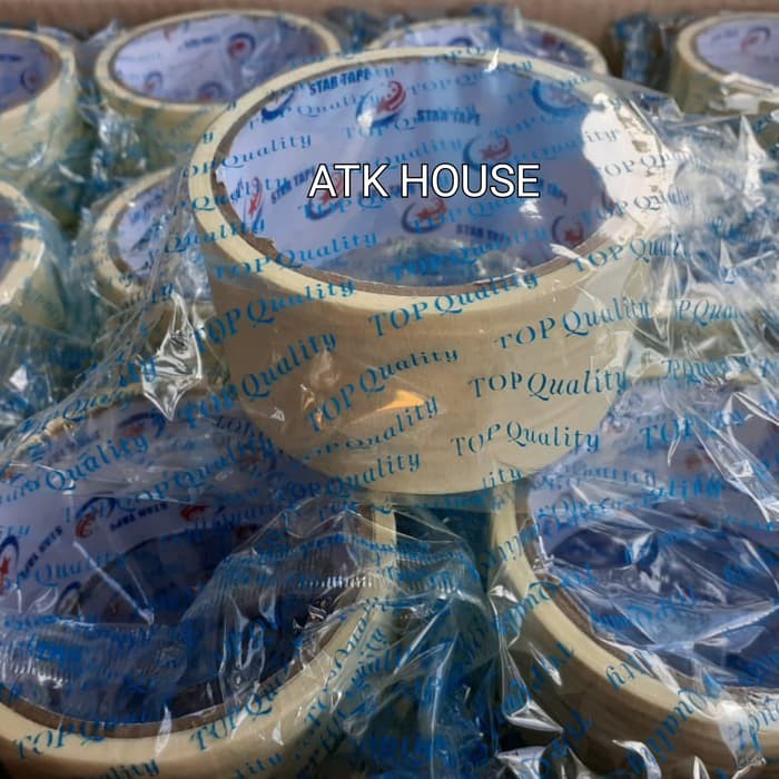 

Lakban Kertas STAR TAPE 48mmx10y/Masking Tape 2inc/Isolasi Selotip Kertas STAR