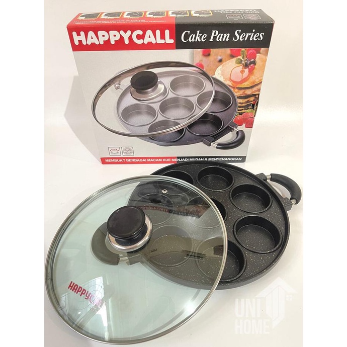 Termantab] Cetakan kue 8 lubang datar happy call- cetakan apem stainless
