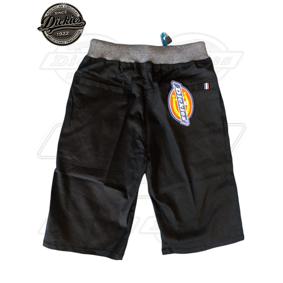 Celana Chino RIP Pinggang Karet Pendek Hitam Dickies